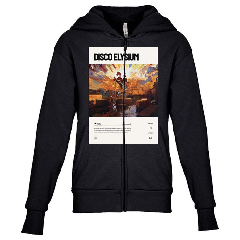 Disco Elysium (2019) Youth Zipper Hoodie by juliastonnes | Artistshot