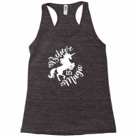 Believe In Magic Funny Unicorn Racerback Tank | Artistshot