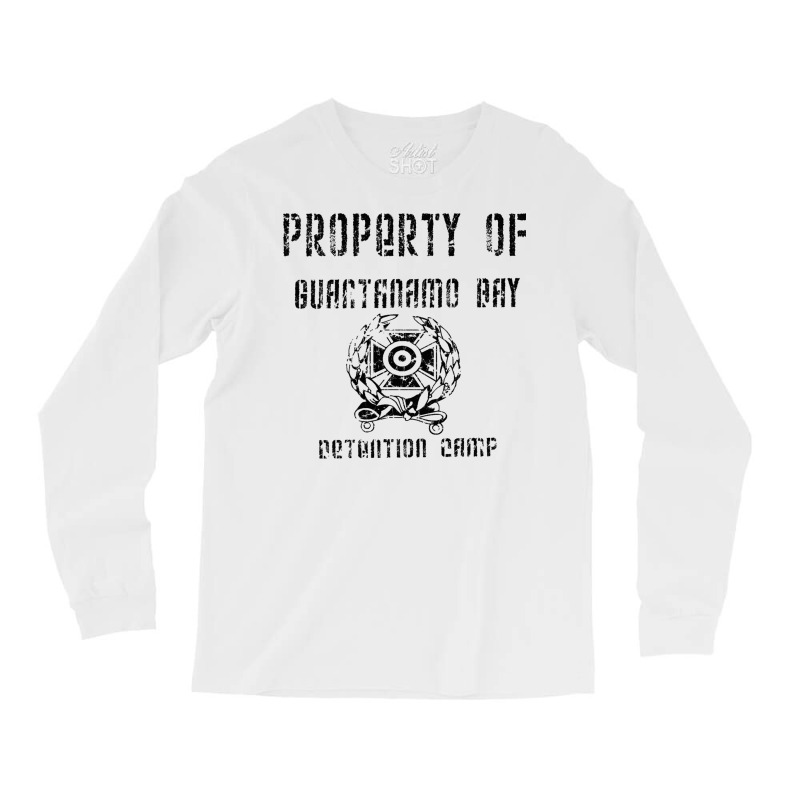 Guantanamo Bay Detention Camp  Blue Tumblr Long Sleeve Shirts | Artistshot