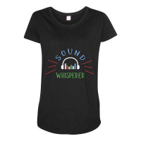 Limited Edition Sound Whisperer Sound Engineer Audio Engineer Maternity Scoop Neck T-shirt | Artistshot