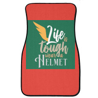 Vikings Life Is Tough Wear A Helmet Gift Idea  Humor Gift Front Car Mat | Artistshot