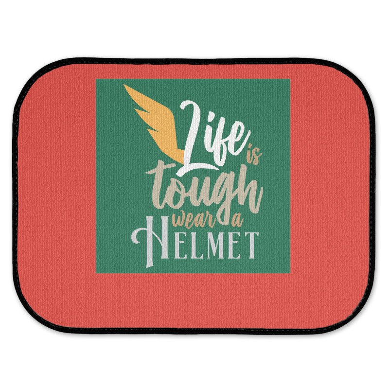 Vikings Life Is Tough Wear A Helmet Gift Idea  Humor Gift Rear Car Mat | Artistshot