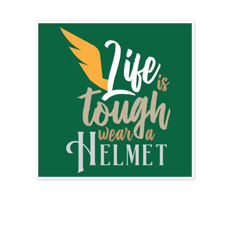 Vikings Life Is Tough Wear A Helmet Gift Idea  Humor Gift Sticker | Artistshot