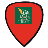 Vikings Life Is Tough Wear A Helmet Gift Idea  Humor Gift Shield S Patch | Artistshot