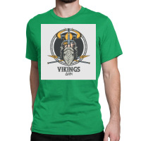 Vikings  Retro Blue Vintage Classic T-shirt | Artistshot