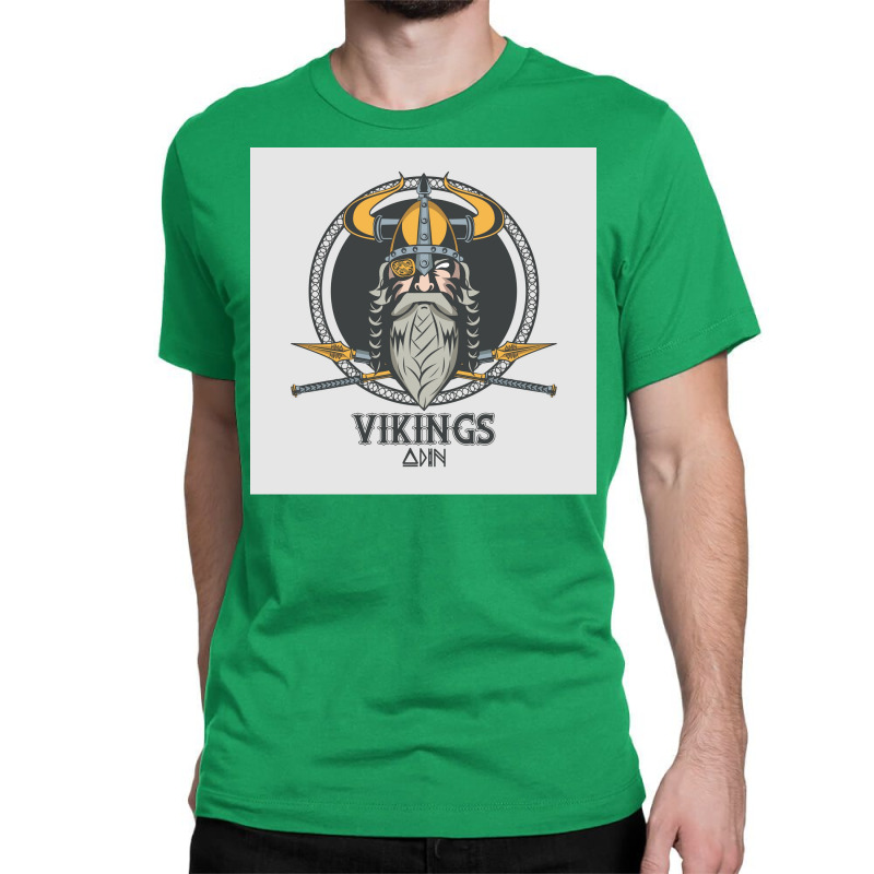 Vikings  Retro Blue Vintage Classic T-shirt | Artistshot