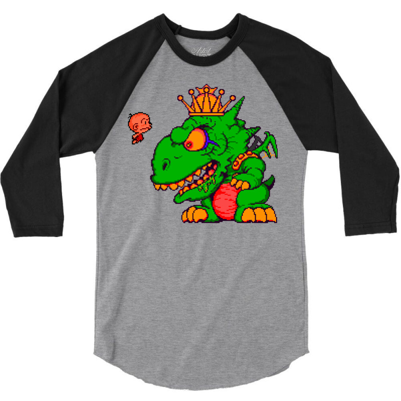 Bonk Vs King Drool 3/4 Sleeve Shirt | Artistshot