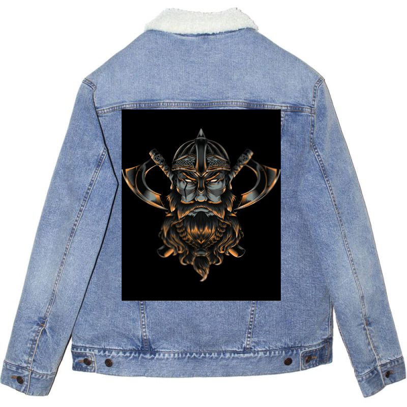 Vikings Essential  Boy Quote Unisex Sherpa-lined Denim Jacket | Artistshot