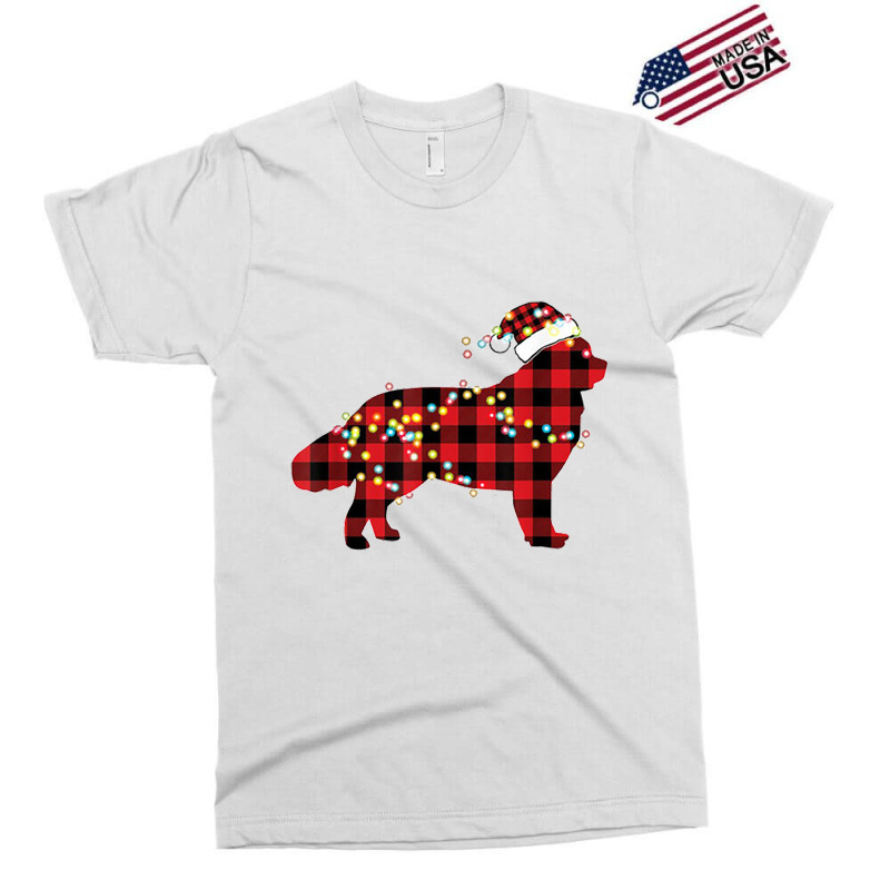 Newfoundland Dog Christmas Red Plaid Pajamas Exclusive T-shirt | Artistshot