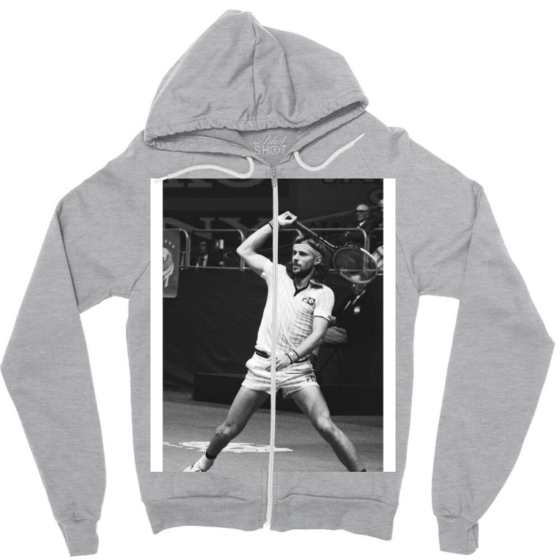 Borg The Ice Man Tennis Legend Zipper Hoodie | Artistshot