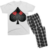 Bridge Card Game Elegant Design For Bridge Players Men's T-shirt Pajama Set | Artistshot