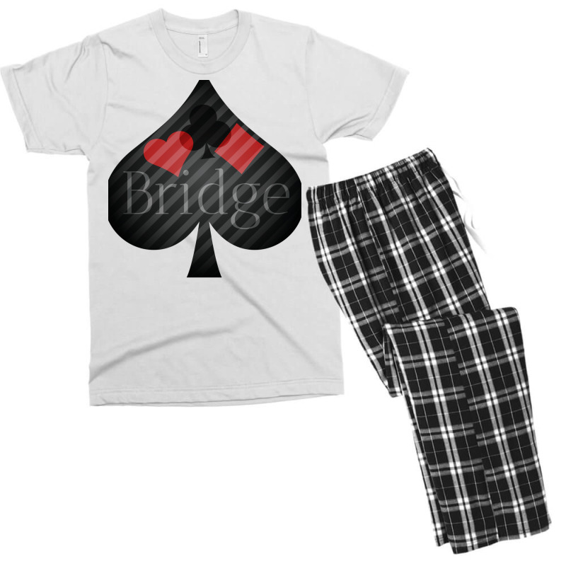 Bridge Card Game Elegant Design For Bridge Players Men's T-shirt Pajama Set | Artistshot