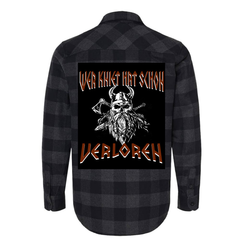 Who Kneel Has Been Lost Viking Sword Ax  Stars Cool Flannel Shirt | Artistshot