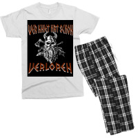 Who Kneel Has Been Lost Viking Sword Ax  Stars Cool Men's T-shirt Pajama Set | Artistshot