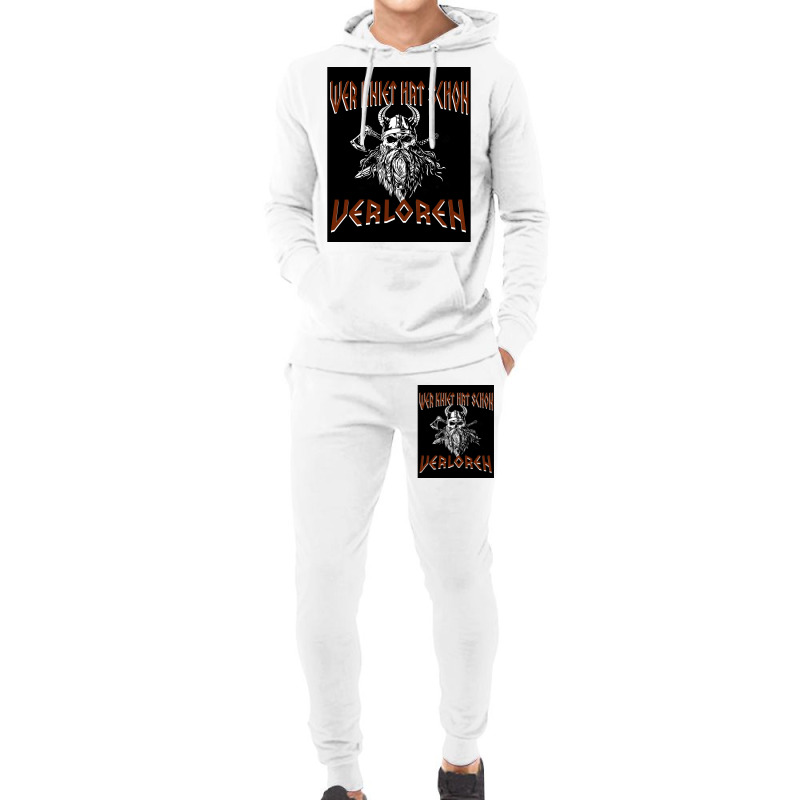 Who Kneel Has Been Lost Viking Sword Ax  Stars Cool Hoodie & Jogger Set | Artistshot