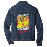 Trending Food Intolerance Caution Peanut Allergy Food Allergy Men Denim Jacket | Artistshot