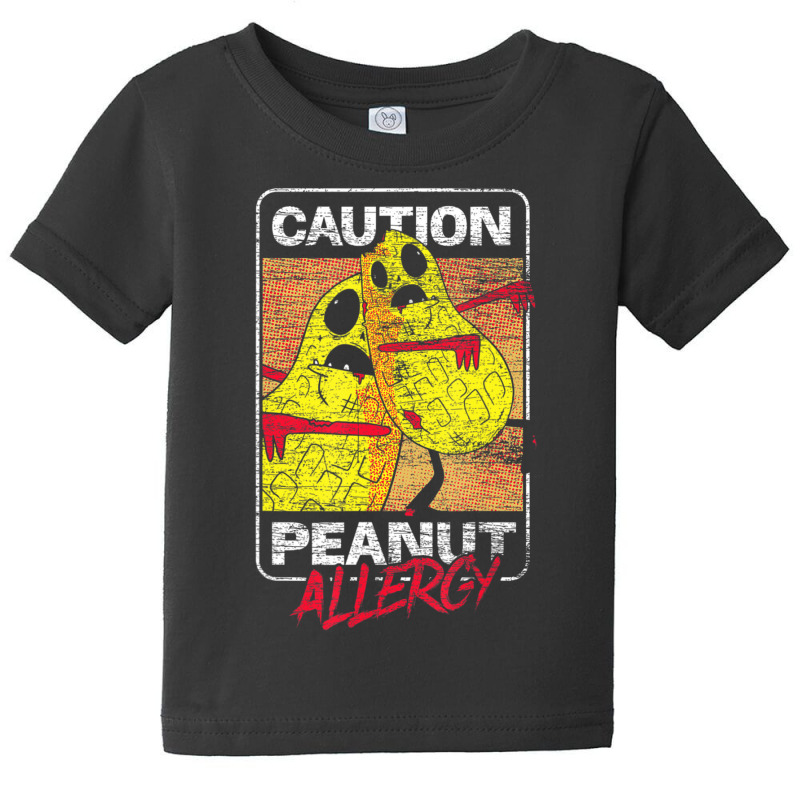 Trending Food Intolerance Caution Peanut Allergy Food Allergy Baby Tee by Karyn Love | Artistshot