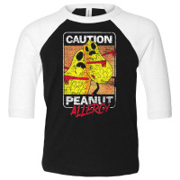 Trending Food Intolerance Caution Peanut Allergy Food Allergy Toddler 3/4 Sleeve Tee | Artistshot