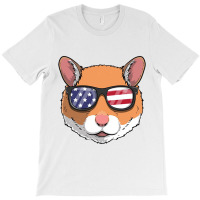 Patriotic Hamster Merica American Flag Transparent T-shirt | Artistshot