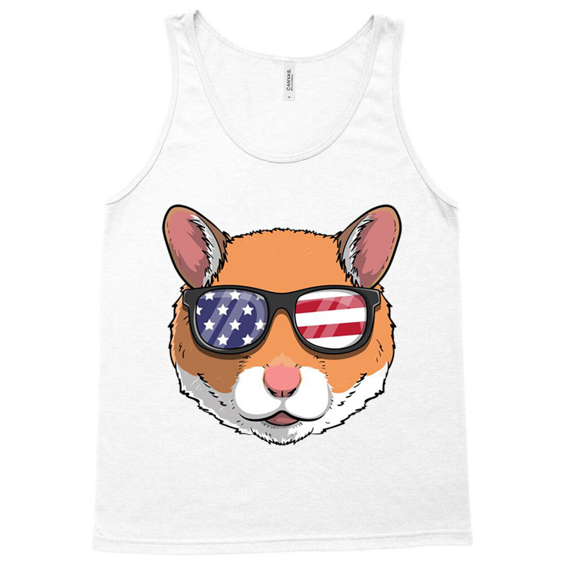 Patriotic Hamster Merica American Flag Transparent Tank Top | Artistshot