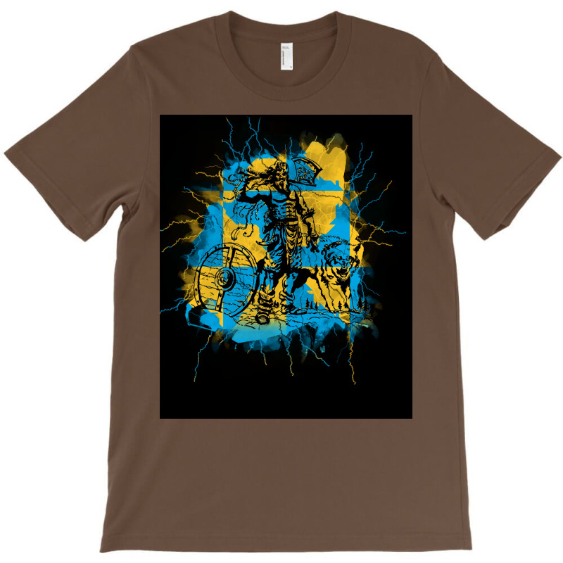 Wolf Viking Norse Mythology Ornate Wolves Odin  Blue Humor T-shirt | Artistshot