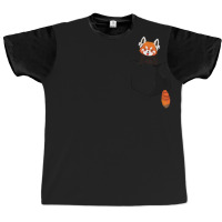 Red Panda In A Pocket Graphic T-shirt | Artistshot