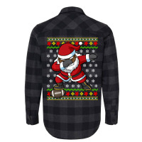 Limited Edition Football Dabbing Black African American Santa Christma Flannel Shirt | Artistshot