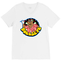 Bullseye Retro British Tv Game Show Jim Bowen V-neck Tee | Artistshot