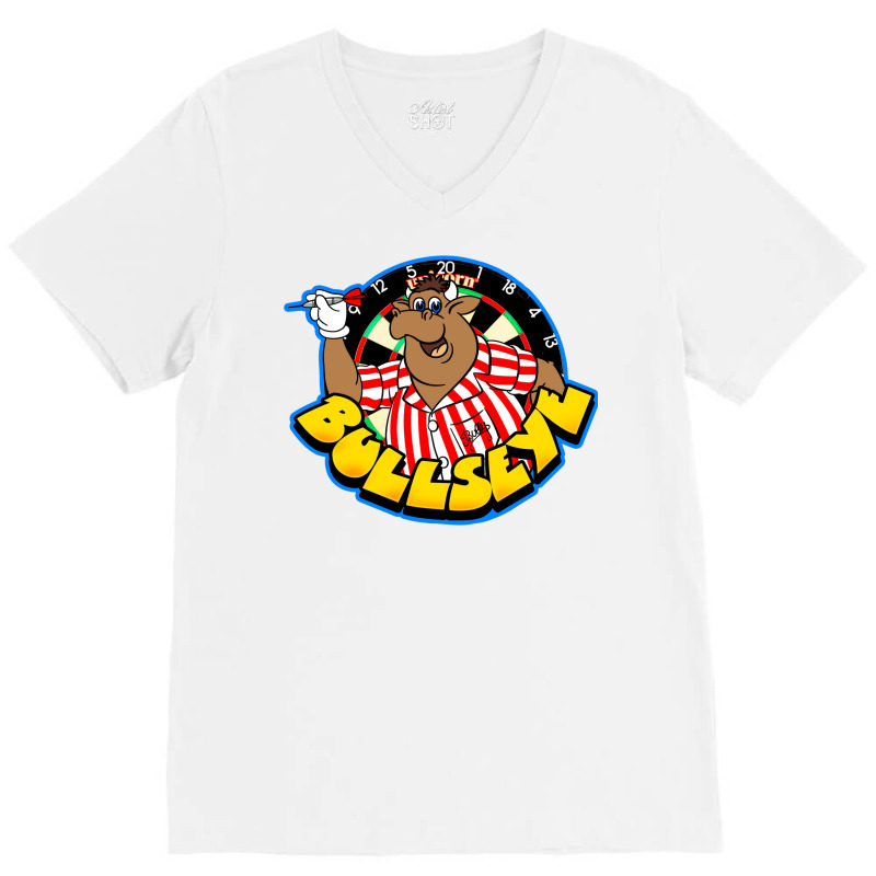 Bullseye Retro British Tv Game Show Jim Bowen V-neck Tee | Artistshot