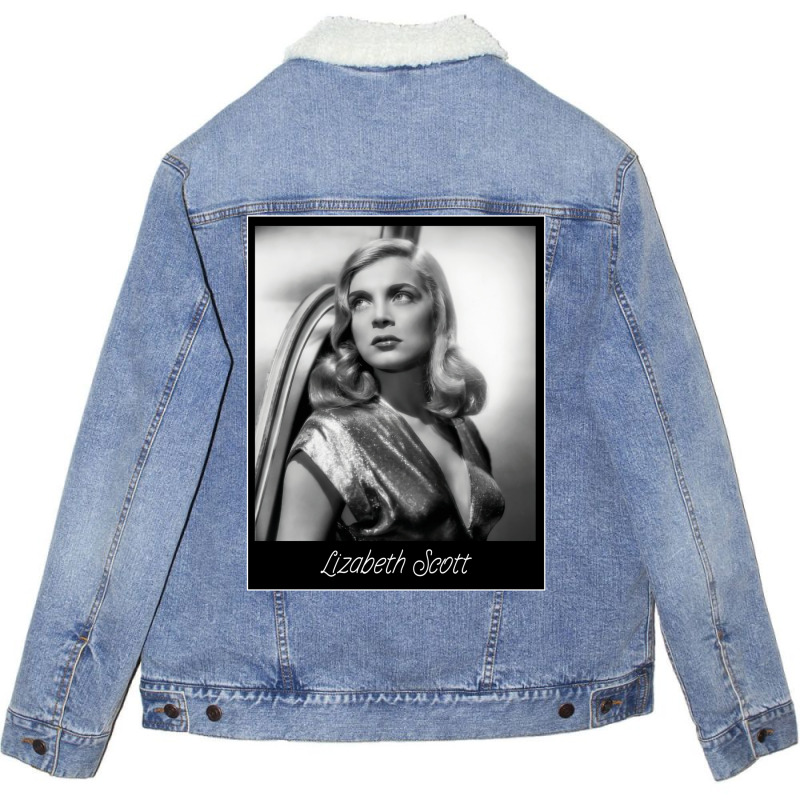 Lizabeth Scott Classic  Aesthetic Retro Unisex Sherpa-Lined Denim Jacket by mabreykantarg | Artistshot