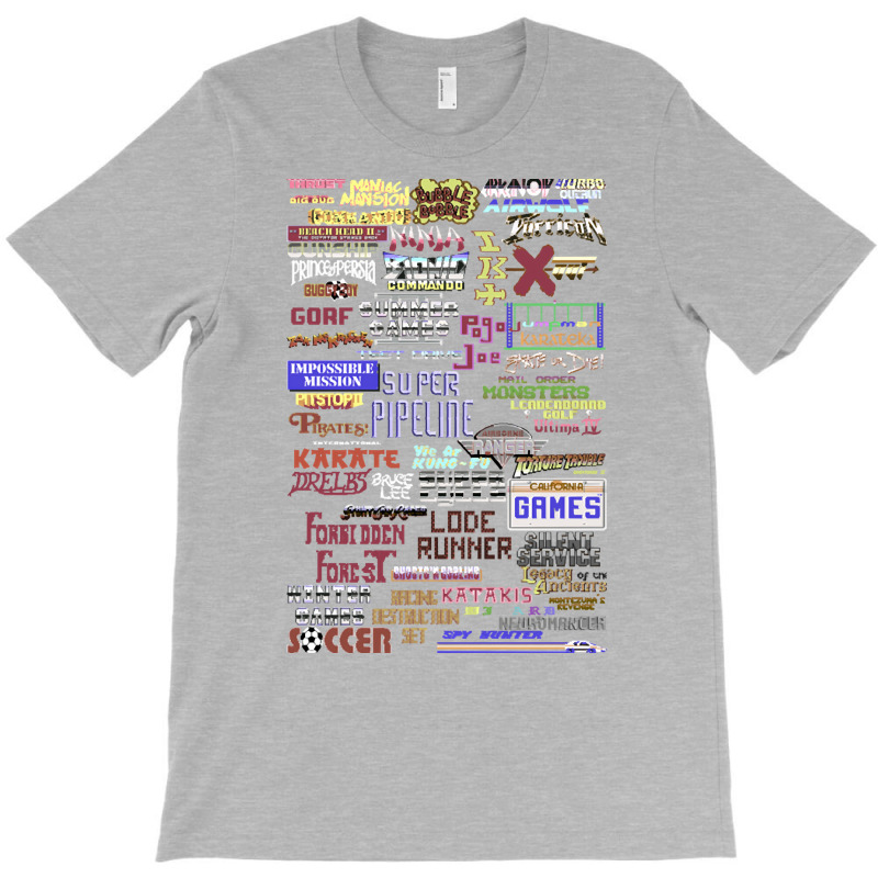 C64 Games Titles Screen T-shirt | Artistshot