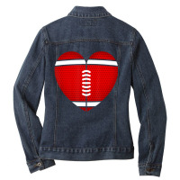 Limited Edition Football Heart Valentine's Day Boys Ladies Denim Jacket | Artistshot