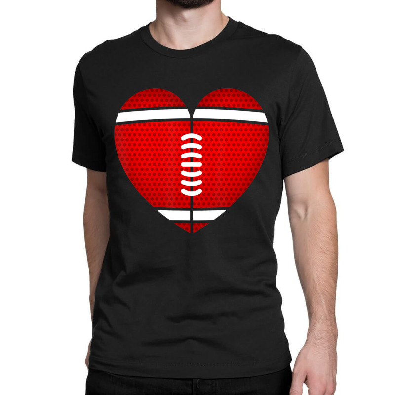 Limited Edition Football Heart Valentine's Day Boys Classic T-shirt by Karyn Love | Artistshot