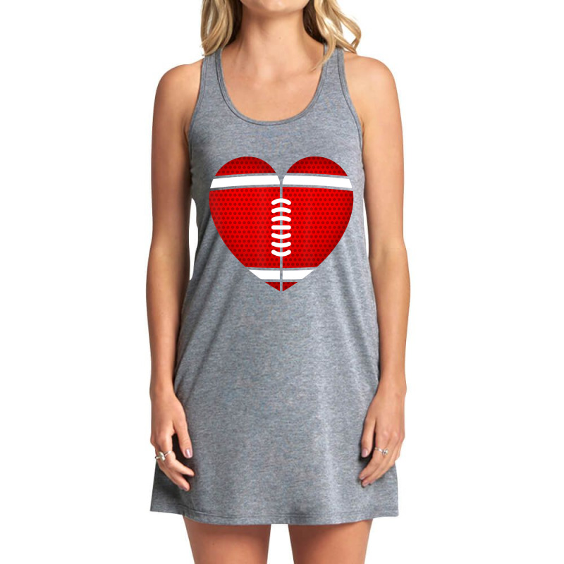 Limited Edition Football Heart Valentine's Day Boys Tank Dress by Karyn Love | Artistshot