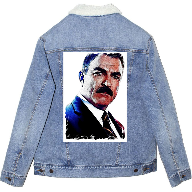 Frank Reagan Blue Bloods Poster Cool Unisex Sherpa-Lined Denim Jacket by devanperryh | Artistshot