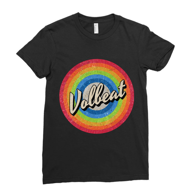 Hot Trend Vintage Style Circle - Volbeat Ladies Fitted T-Shirt by fenderbendable | Artistshot