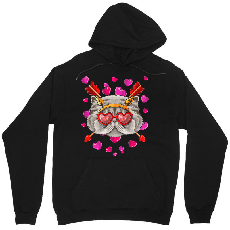 Persian Valentines Day T  Shirt Persian Valentines Day Cat Face Heart Unisex Hoodie | Artistshot