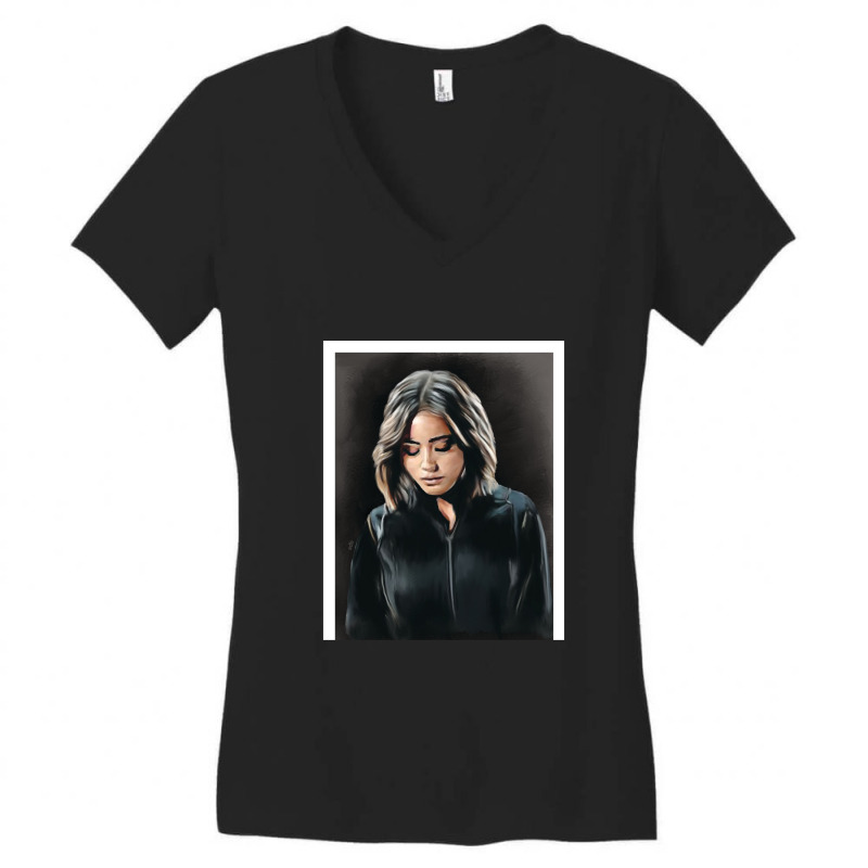 Daisy Johnson Aka Quake Women's V-Neck T-Shirt by KevinAllenPhillips | Artistshot