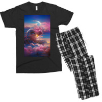 Trending Sun Light In Blue Sky Artsy Design Men's T-shirt Pajama Set | Artistshot