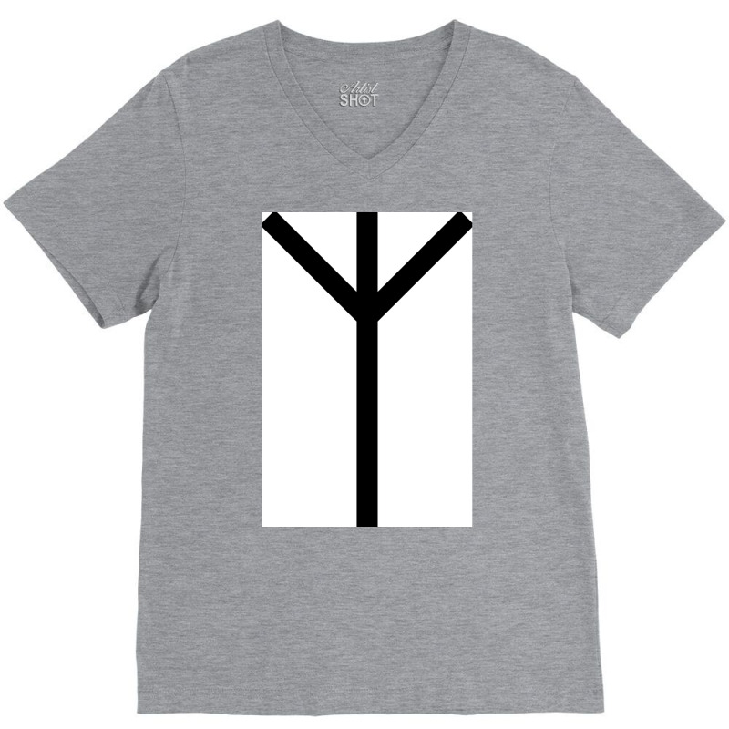 Algiz Rune  Vintage Humor V-Neck Tee by fiserpoughk | Artistshot