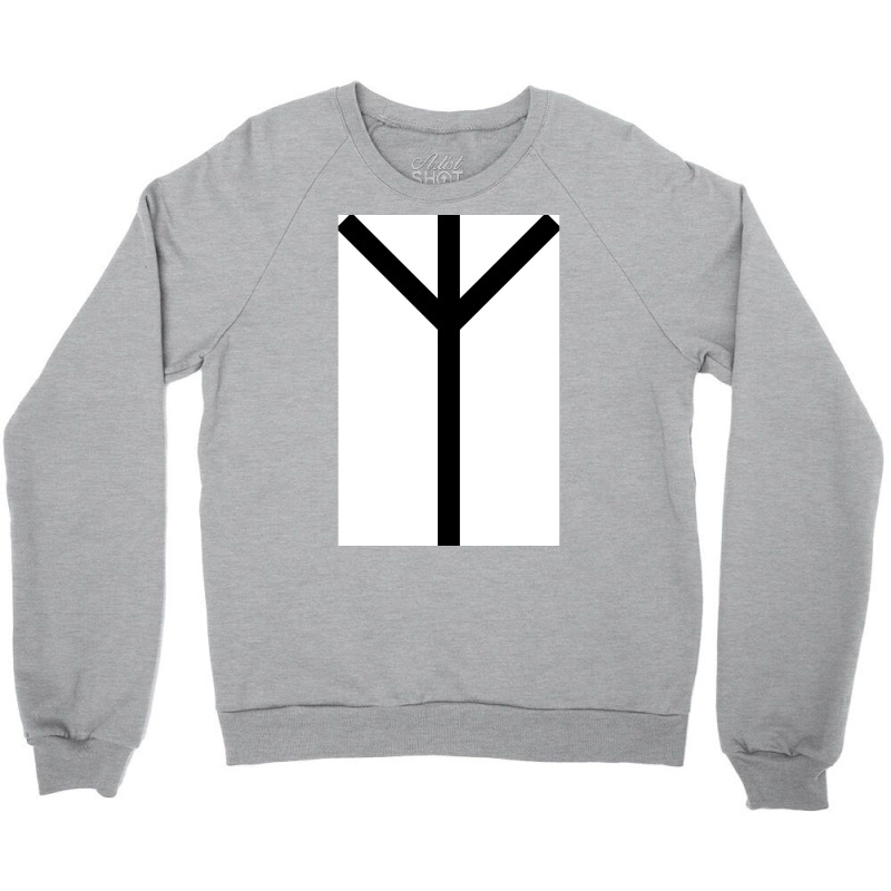 Algiz Rune  Vintage Humor Crewneck Sweatshirt by fiserpoughk | Artistshot