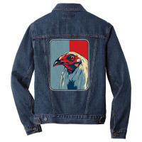 Vintage Cock Fight Game Fowl Men Denim Jacket | Artistshot