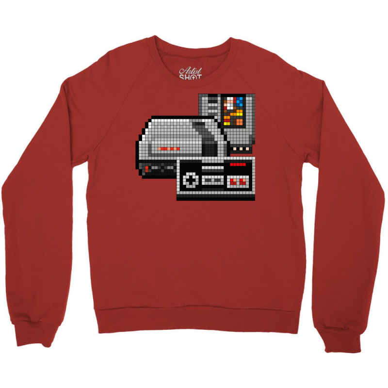 Classic Console Gamer 8bit Retro Crewneck Sweatshirt | Artistshot