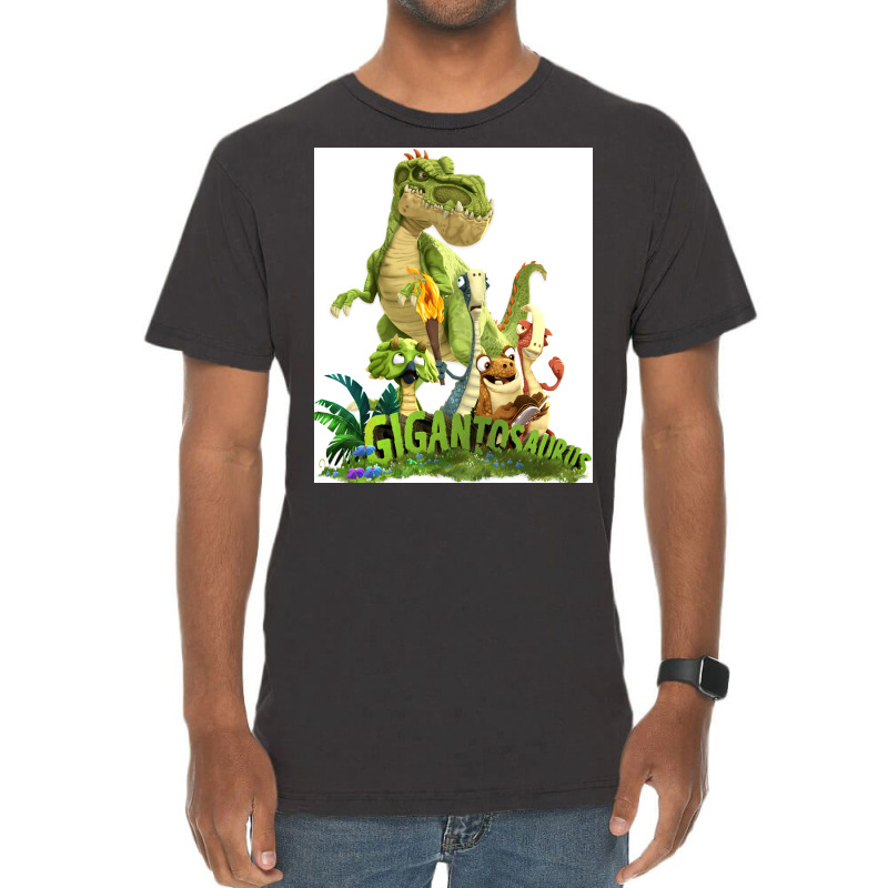 Gigantosaurus Giganto Amp 4 Kid Dinos Gigantosaurus Poster Boy Vintage T-Shirt by swailsknoppf | Artistshot