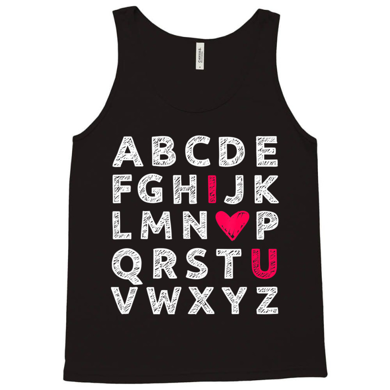 Hot Trend Happy Valentine's Day Cute Retro Teacher Alphabet Tank Top | Artistshot