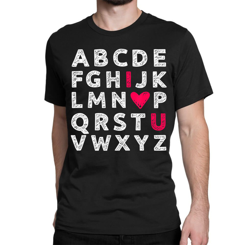 Hot Trend Happy Valentine's Day Cute Retro Teacher Alphabet Classic T-shirt | Artistshot