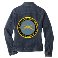 4th Bn 3rd Infantry Regiment - Washington Dc W Inf Branch Ladies Denim Jacket | Artistshot