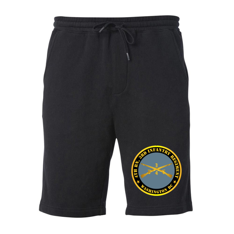 4th Bn 3rd Infantry Regiment - Washington Dc W Inf Branch Fleece Short by stumbledfeatures425 | Artistshot