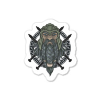 Warrior Long Beard Sticker | Artistshot