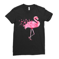 Flamingo Bird Cute Flamingo I Love You American Sign Language Animal L Ladies Fitted T-shirt | Artistshot